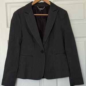 Premise Studio Black and Gray Checkered Blazer